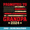 Promoted to Grandpa 2024 First Time Fathers Day New Grandpa - Exclusive Sublimation Digital File