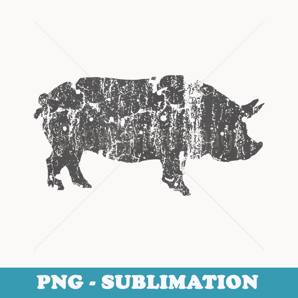 Pig Vintage Design - Pig Print - Creative Sublimation PNG Download