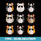 Cool Guinea Pigs with Sunglasses Pets Funny Guinea Pig - Stylish Sublimation Digital Download