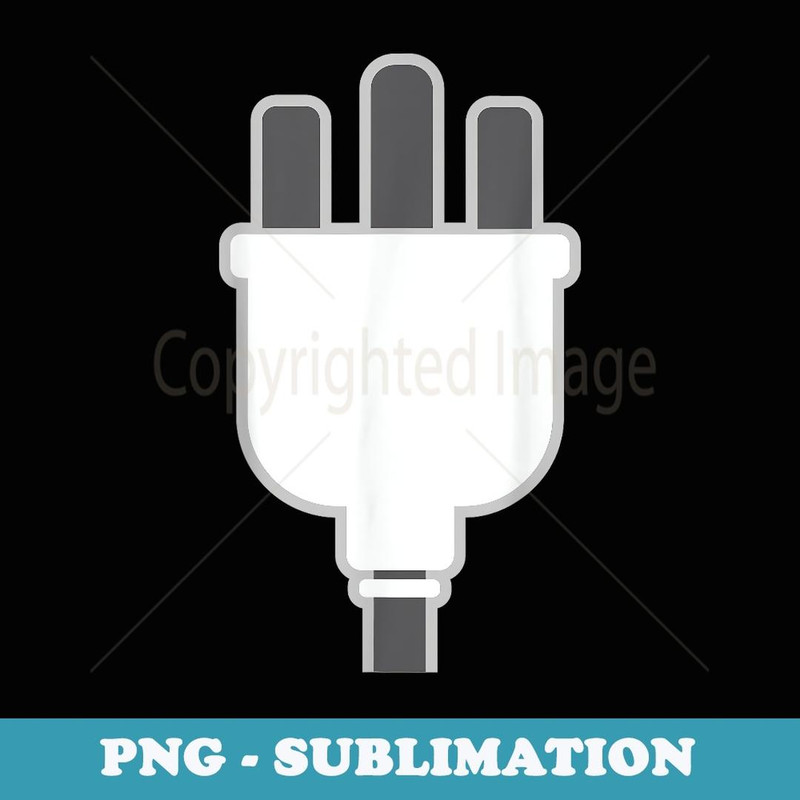 Plug Easy Plug And Socket Couple Halloween Costume - Sublimation Digital Download