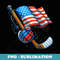 Patriotic Ice Hockey 4th of July USA Independence Day - Special Edition Sublimation PNG File