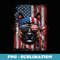 Patriotic Dutch Shepherd Dog Lover US Flag Independence Day - Exclusive PNG Sublimation Download