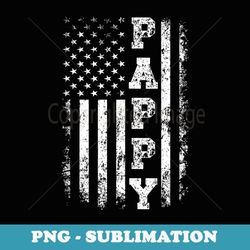 pappy patriotic american flag father's day daddy family - modern sublimation png file