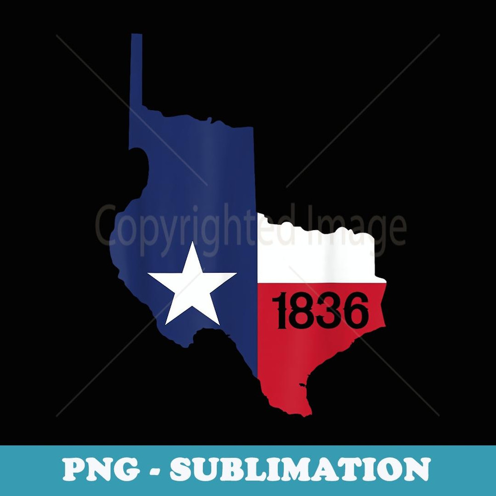 Texas Independence Day 1836 Texas Flag - Retro PNG Sublimation Digital Download