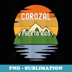 from corozal puerto rico vintage sunset - digital sublimation download file