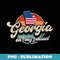 Georgia On My Mind The Peach State Retro USA Proud Georgian - Special Edition Sublimation PNG File