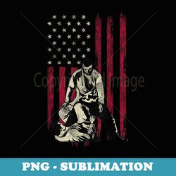 jiu jitsu vintage american flag 4th of july - elegant sublimation png download
