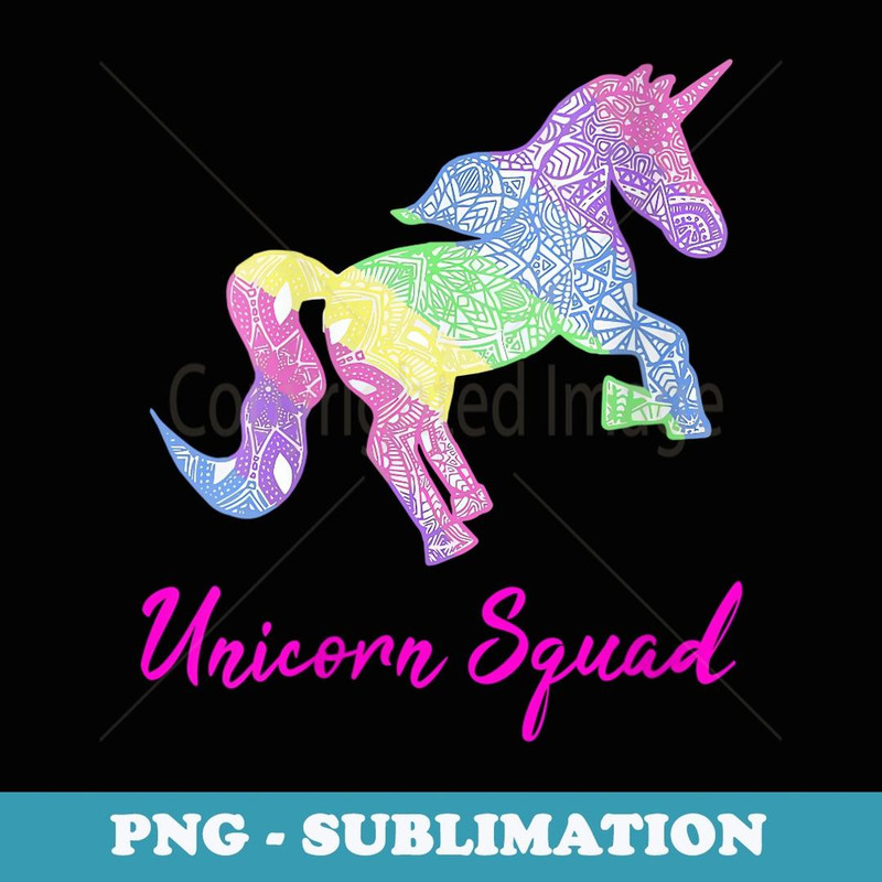 s Unicorn Squad - Decorative Sublimation PNG File