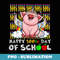 Happy 100th Day Of School Pig Funny Teacher Student - Premium PNG Sublimation File