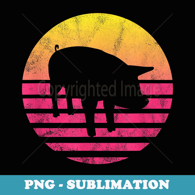 Classic Pig - Sublimation PNG File