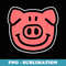 Comic pig face - PNG Sublimation Digital Download