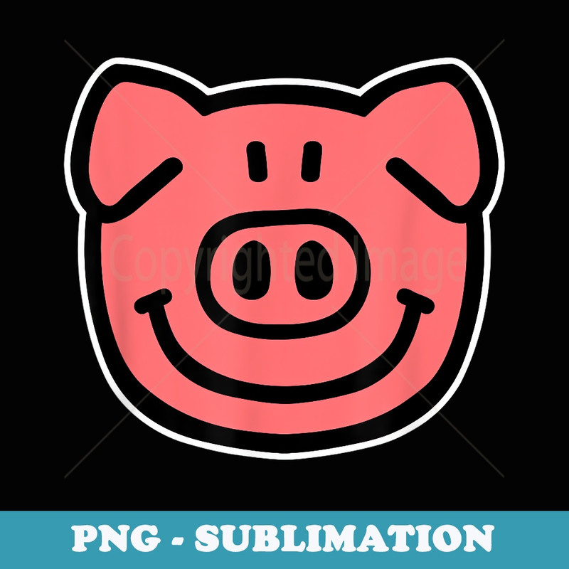 Comic pig face - PNG Sublimation Digital Download