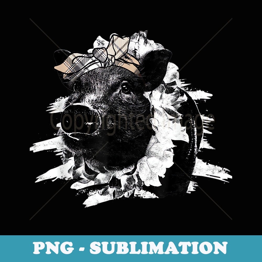 Pig Pork Piggy Piglet Boar Swine Hog Piglets Pink - Stylish Sublimation Digital Download