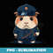 Police Officer Guinea Pig Cop on Police Guinea Pig - Creative Sublimation PNG Download