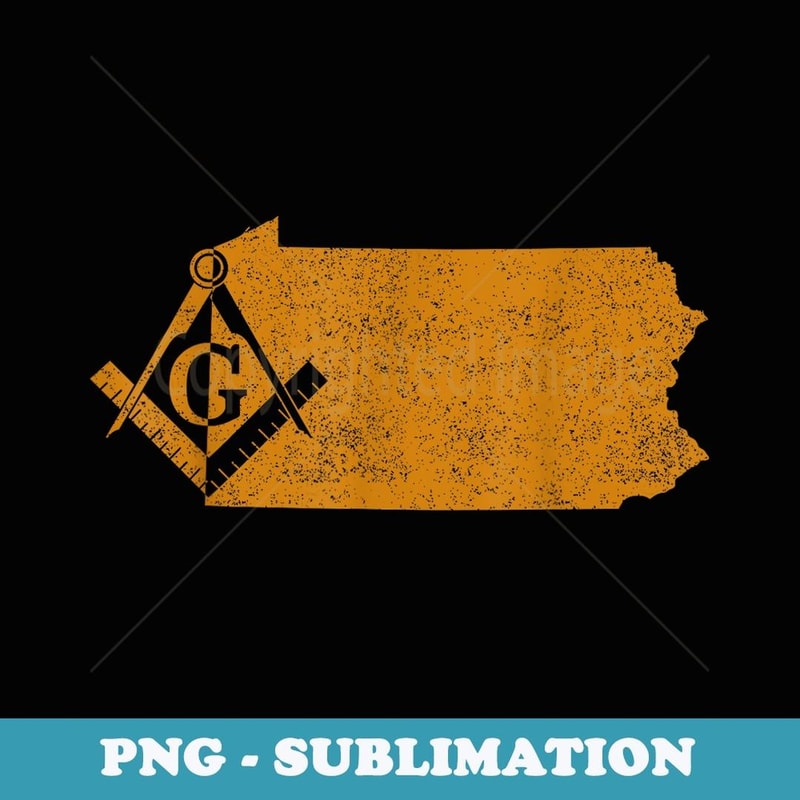 Pennsylvania Masons Grand Lodge Freemason Father's Day - Unique Sublimation PNG Download