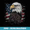 Bald Eagle USA American Flag Patriotic Graphic - Signature Sublimation PNG File