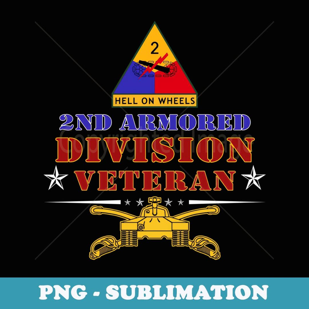 Fort Hood Texas TX 2nd Armored Division Veterans - Modern Sublimation PNG File