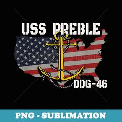 uss preble ddg-46 destroyer veterans day father grandpa dad - png sublimation digital download