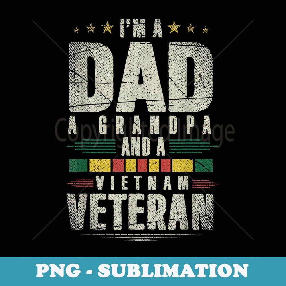 USA Proud Father Dad Grandfather Grandpa Veteran Vietnam - Stylish Sublimation Digital Download