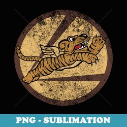 vintage ww2 avg tigers squadron pilot flying patch - premium sublimation digital download