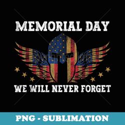 memorial day 2024 american flag patriotic day veterans - decorative sublimation png file