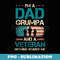 Mens Grandpa Grumpa Veteran USA Flag Vintage Themed - PNG Sublimation Digital Download