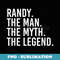 RANDY. THE MAN. THE MYTH. THE LEGEND. Funny Idea - Modern Sublimation PNG File