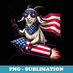 peace sign hand goat firework american usa flag 4th of july - high-resolution png sublimation file