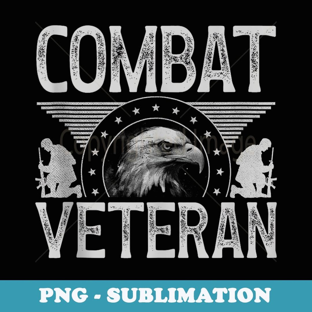 Combat Veteran Veterans Veteran's Day Combat Veteran - Retro PNG Sublimation Digital Download