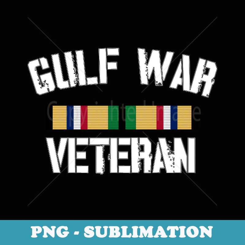 Gulf War Veteran Pride Persian Gulf Service Ribbon - Sublimation PNG File