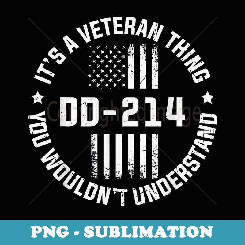 DD-214 Alumni Veteran U.S. Flag Soldier - Modern Sublimation PNG File