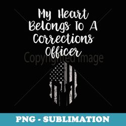 corrections officer wife girlfriend correctional s - signature sublimation png file