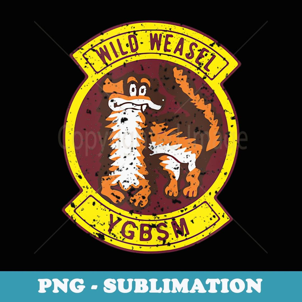 Vintage Wild Weasel YGBSM Vintage Insignia Veterans Day - Premium Sublimation Digital Download