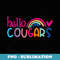 Cougars School Sports Fan Team Spirit Mascot - Trendy Sublimation Digital Download