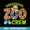 Preschool Zoo Crew Back To School Wild Animal Safari - Retro PNG Sublimation Digital Download