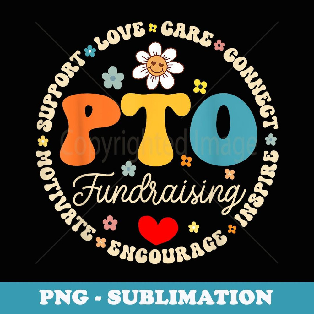 PTO Fundraising Back to School Matching Group Parent Teacher - Retro PNG Sublimation Digital Download