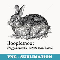booplesnoot cute funny bunny rabbit lover back to school - elegant sublimation png download