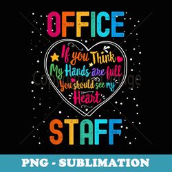 office staff appreciation week back to school heart - sublimation png file