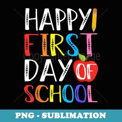 first day of school teacher and student - aesthetic sublimation digital file