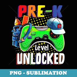 preschool level unlocked back to school video game boys - png transparent sublimation file