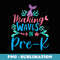 Making Waves In Pre-K Mermaid Back To School - Retro PNG Sublimation Digital Download