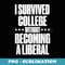 I Survived College without Becoming a Liberal . - Retro PNG Sublimation Digital Download