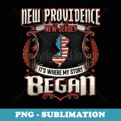new providence new jersey usa flag 4th of july - stylish sublimation digital download