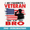 Veteran Bro Brother USA Flag 4th Of July - Retro PNG Sublimation Digital Download