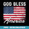 s God Bless America USA Flag 4th of July Patriotic - PNG Transparent Sublimation File