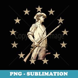 concord minuteman drawing - premium sublimation digital download