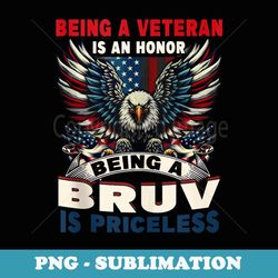 veteran bruv brother usa flag 4th of july - elegant sublimation png download