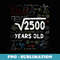 Square Root Of 2500 50th Birthday Vintage Math 50 Years Old - Elegant Sublimation PNG Download