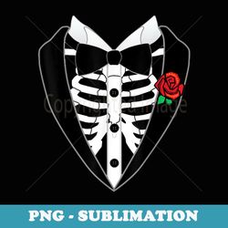 halloween costume tuxedo skeleton bow tie tux funny - stylish sublimation digital download