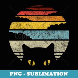 retro cat graphic vintage style cat mom dad cats lover - premium sublimation digital download